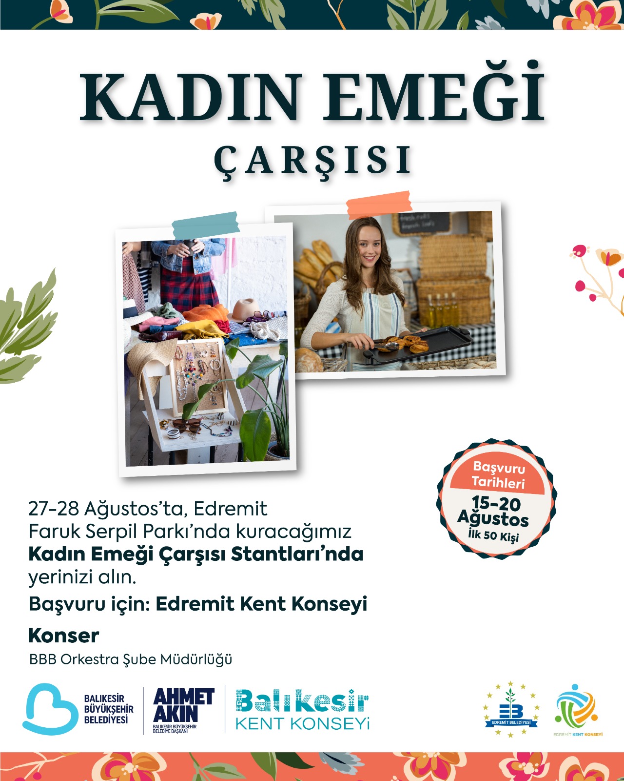 KADIN EMEĞİ ÇARŞISI KURULUYOR