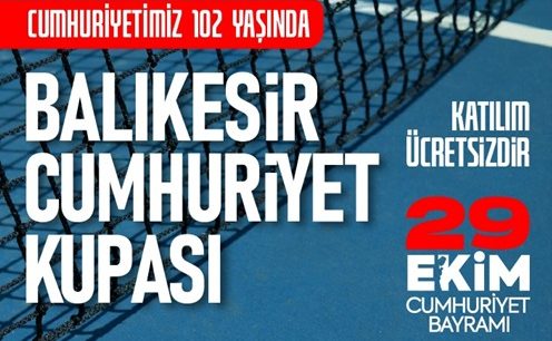 29 EKİM’DE ÖDÜLLÜ TENİS TURNUVASI