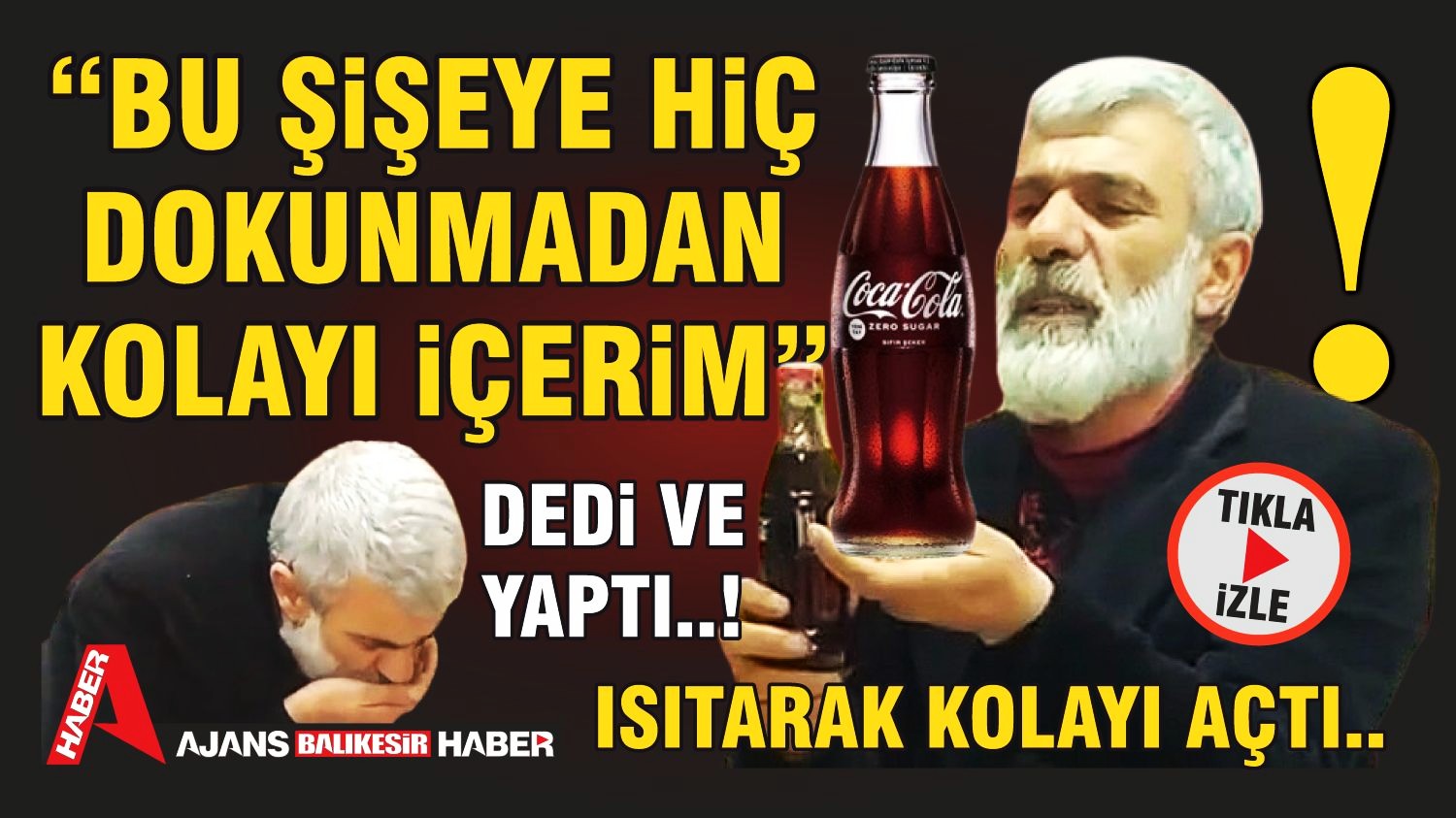 “HİÇ DOKUNMADAN BU KOLAYI İÇERİM”