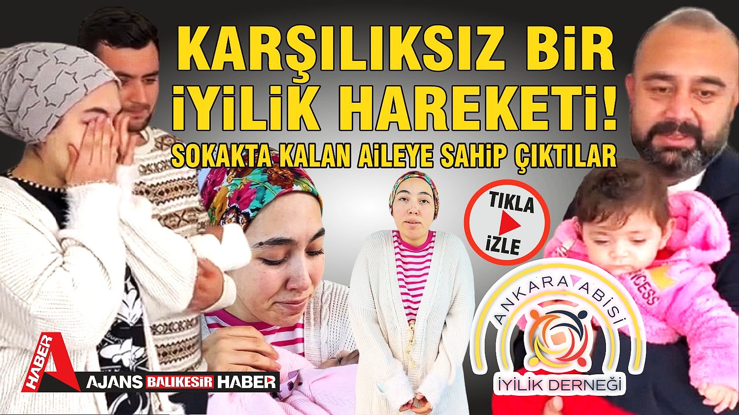 SOKAKTA KALAN AİLEYE YARDIM ELİ