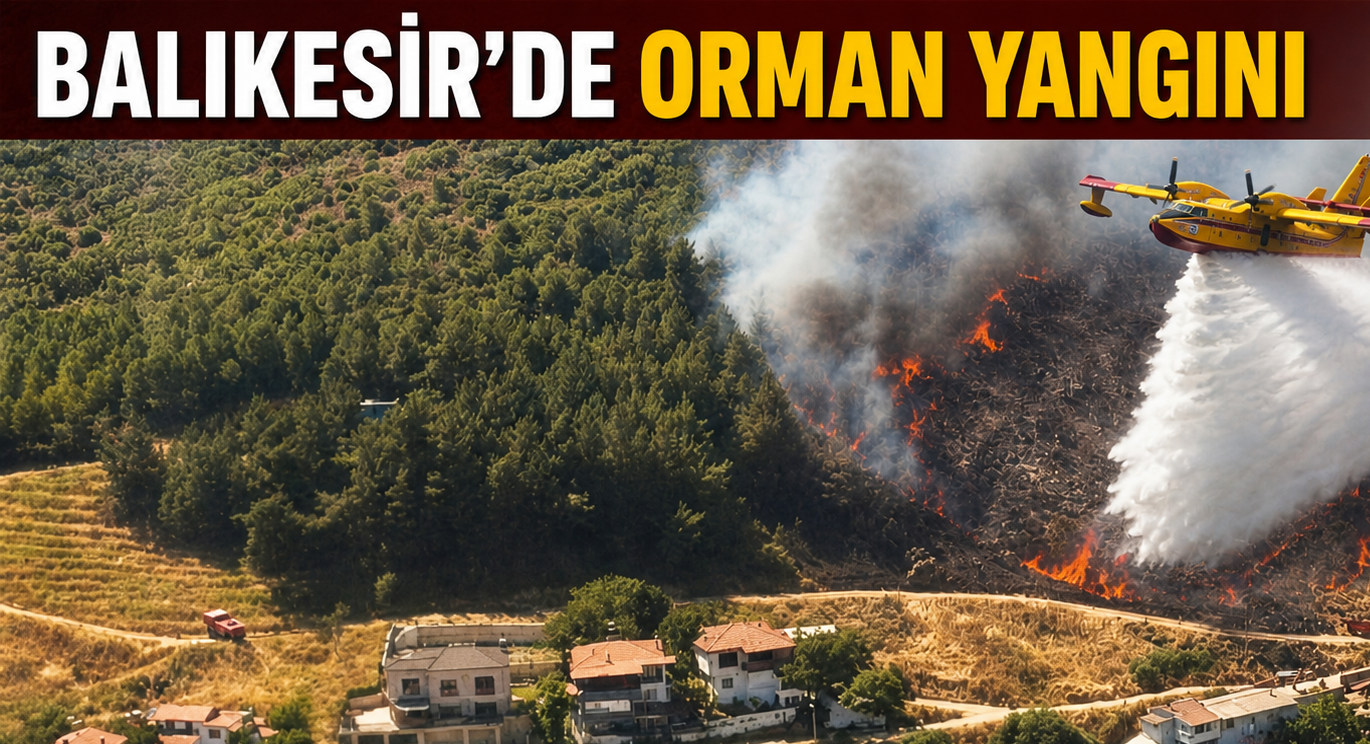 BALIKESİR’DE ORMAN YANGINI!