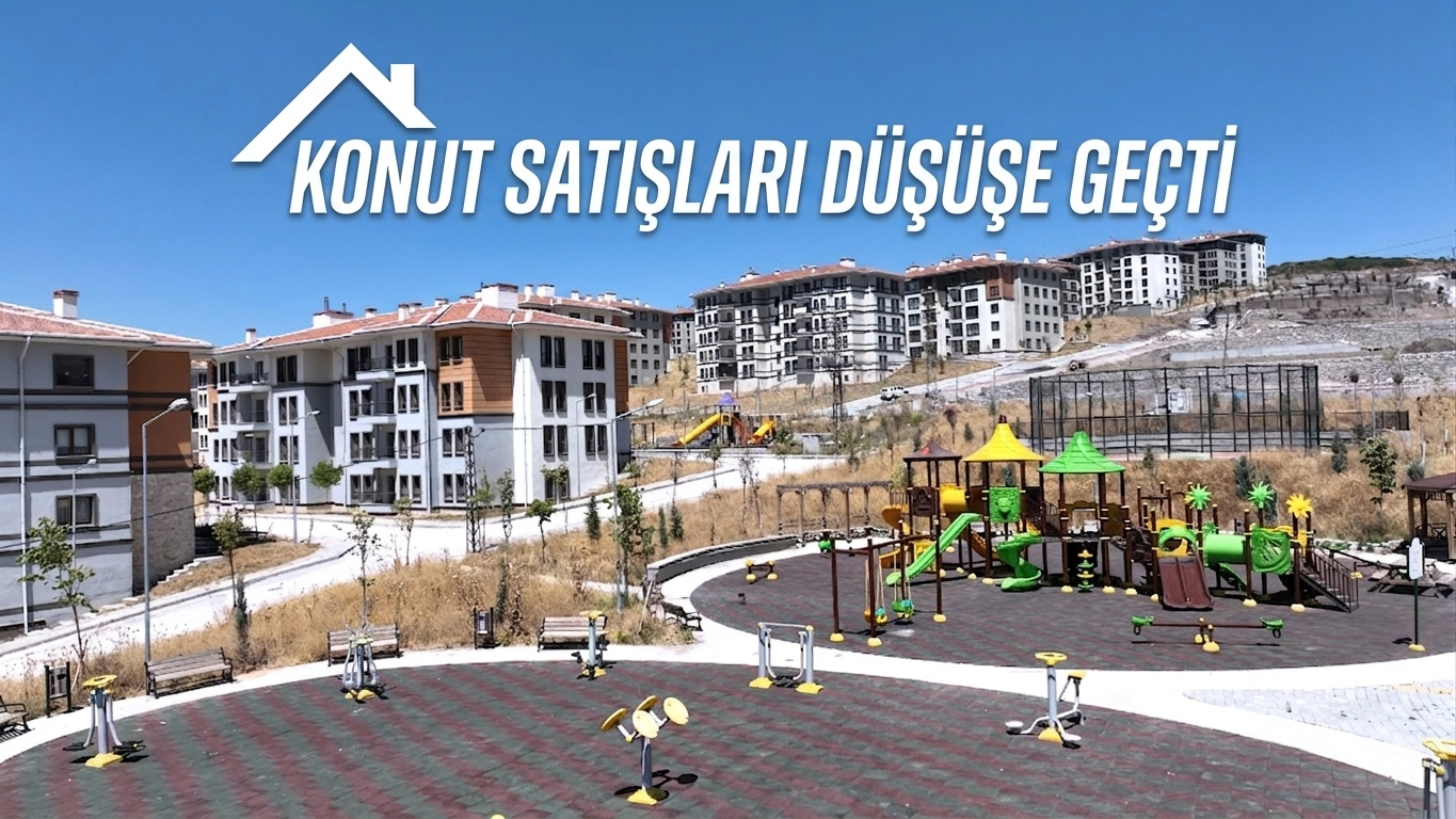 KONUT SATIŞLARI DÜŞÜŞE GEÇTİ