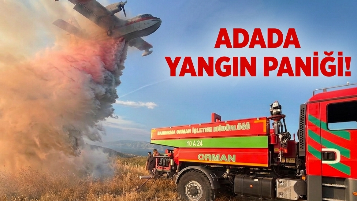 AVŞA ADASI’NDA KORKUTAN YANGIN