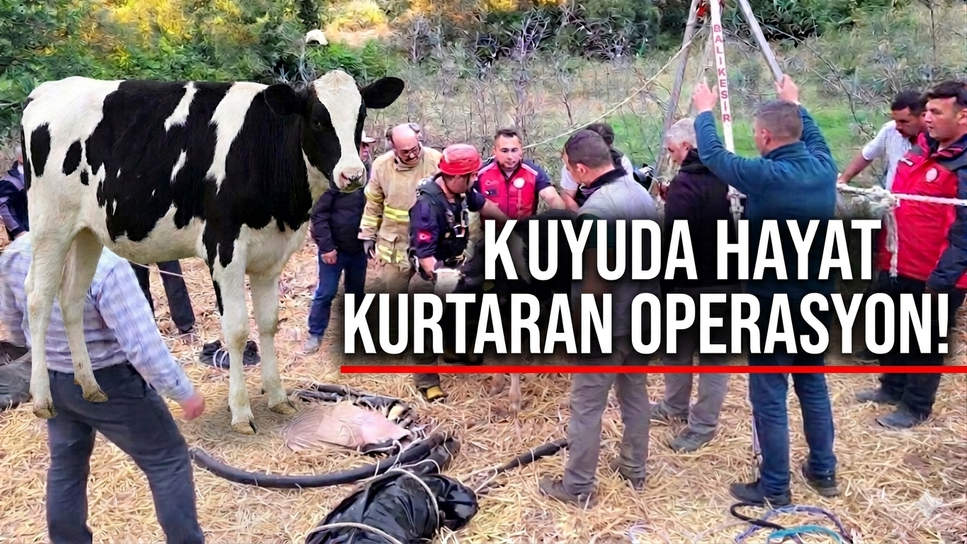 KUYUDA HAYAT KURTARAN OPERASYON!