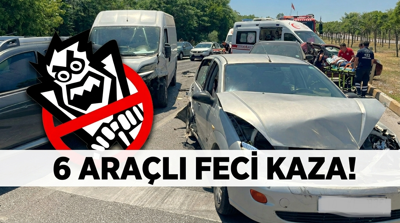 6 ARAÇLI ZİNCİRLEME KAZA